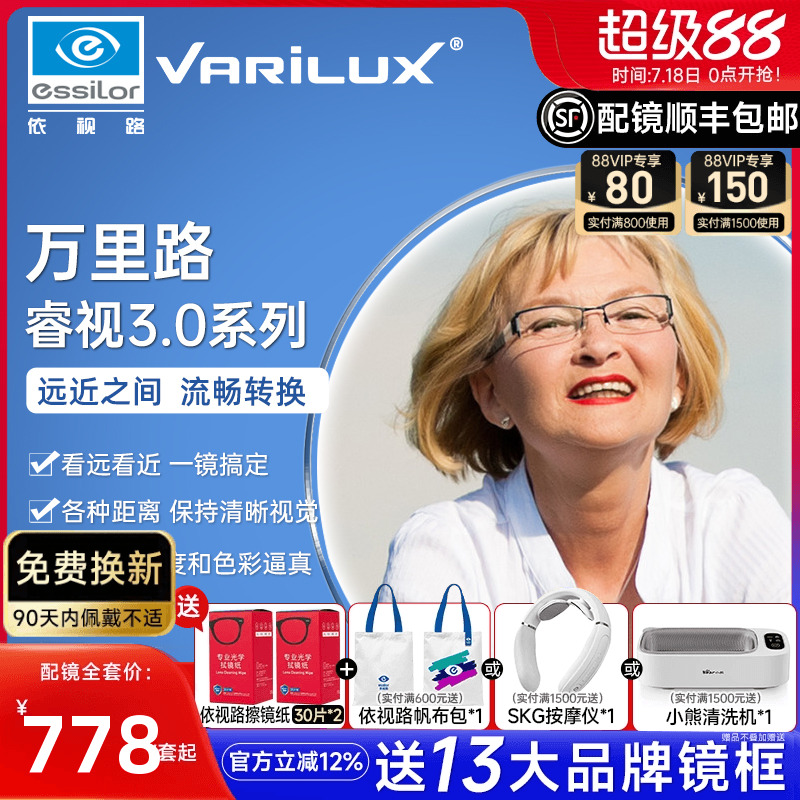 依视路万里路多焦点镜片