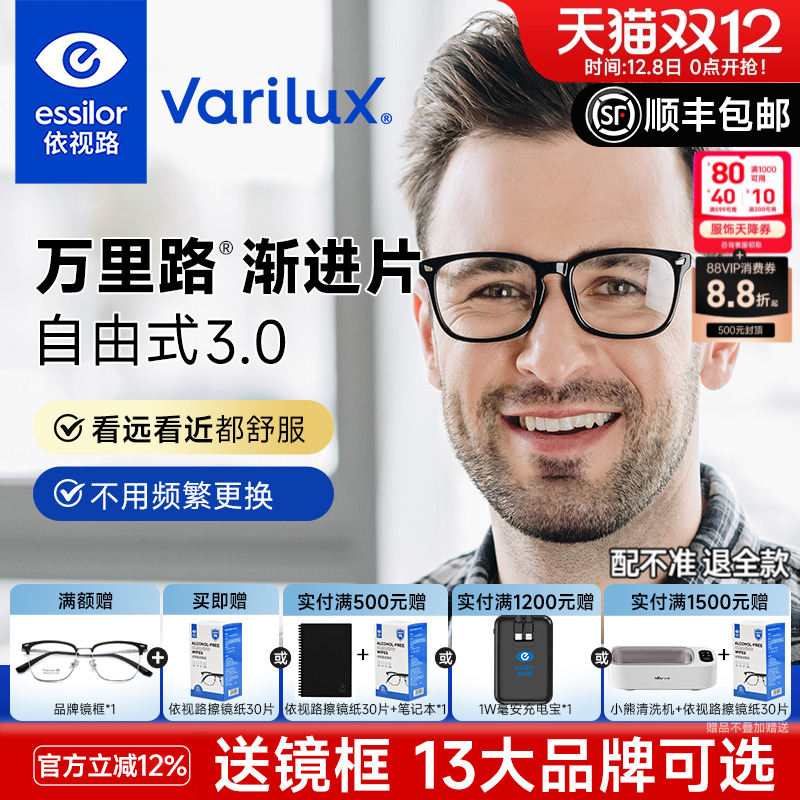 依视路万里路渐进多焦点3.0镜片