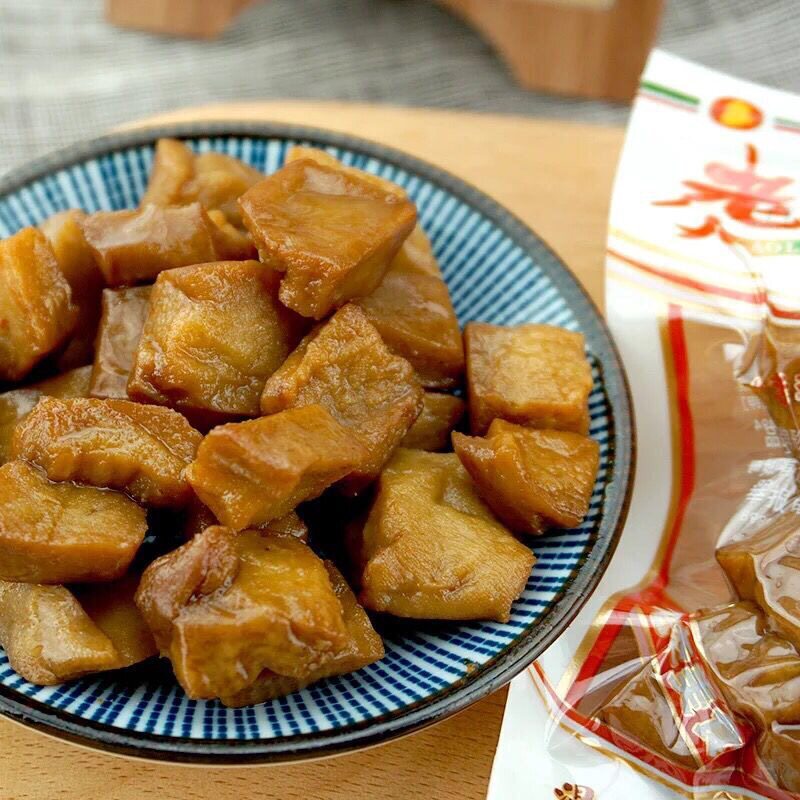 老李五香卤豆干500g温州特产小包装素肉散称卤味零食五香干豆腐干