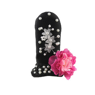 新款舞蹈百搭古典舞头饰琉璃蓝色钻花舞台演出服舞蹈通用发饰定制