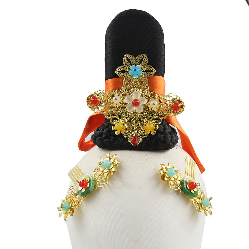 古典舞蹈剧目越女词头饰艺考演出表演头饰品发饰发髻图片