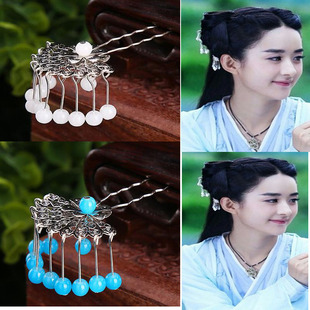 同款赵丽颖花千骨儿童古装造型仙女发包发簪发饰古典饰品古代假发