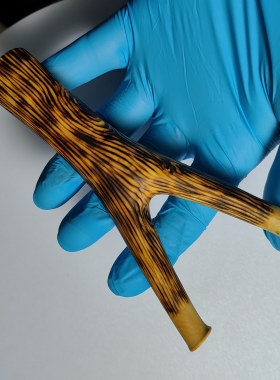小叶黄杨原叉弹弓纯手工制作火烤碳化处理传统怀旧玩具长135宽70