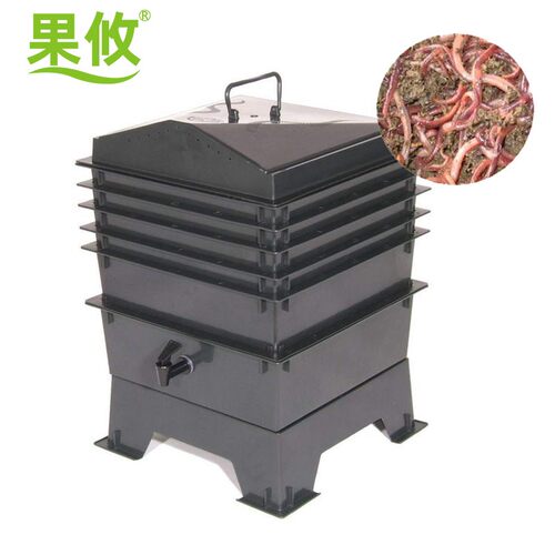 堆肥桶 厨余桶 蚯蚓粪肥 蚯蚓堆肥桶 蚯蚓发酵堆肥箱 蚯蚓养殖箱