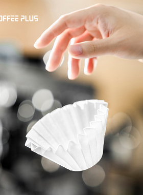 coffee plus手冲咖啡蛋糕滤纸收纳滴漏食品级手磨滤纸漏斗