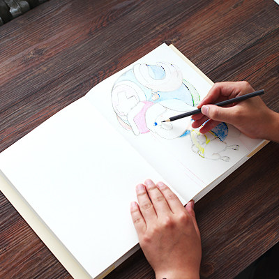 包邮加厚梵高素描本 创意实用精装速写本手绘画画a4绘画绘图本子