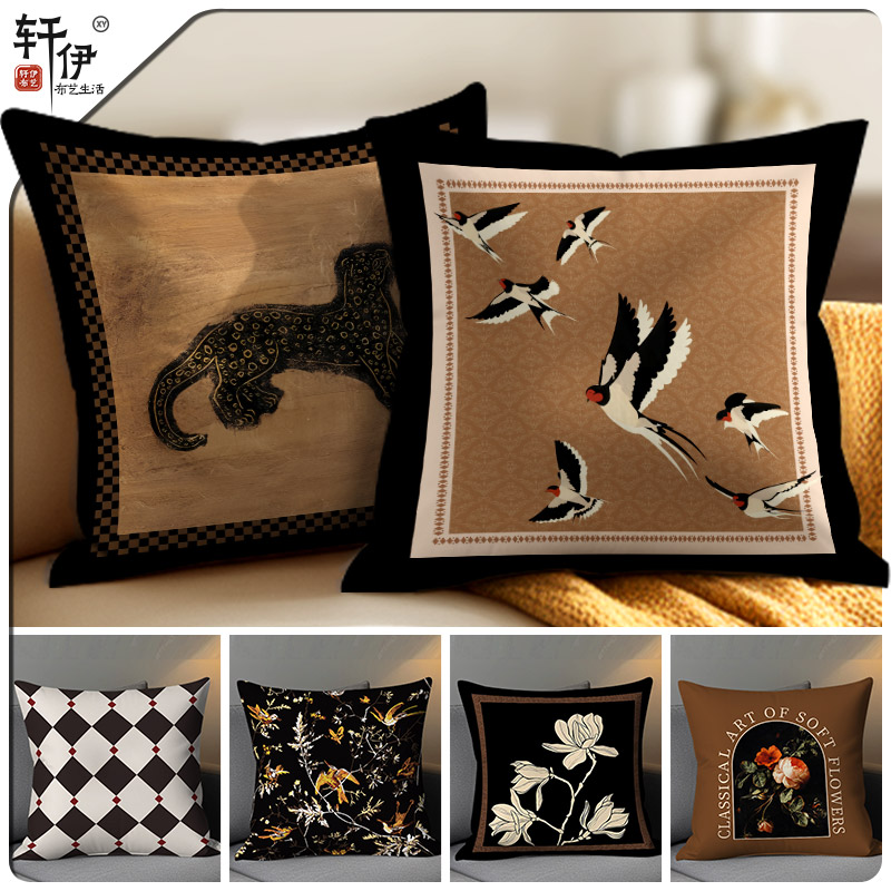 法式复古中古风客厅沙发抱枕