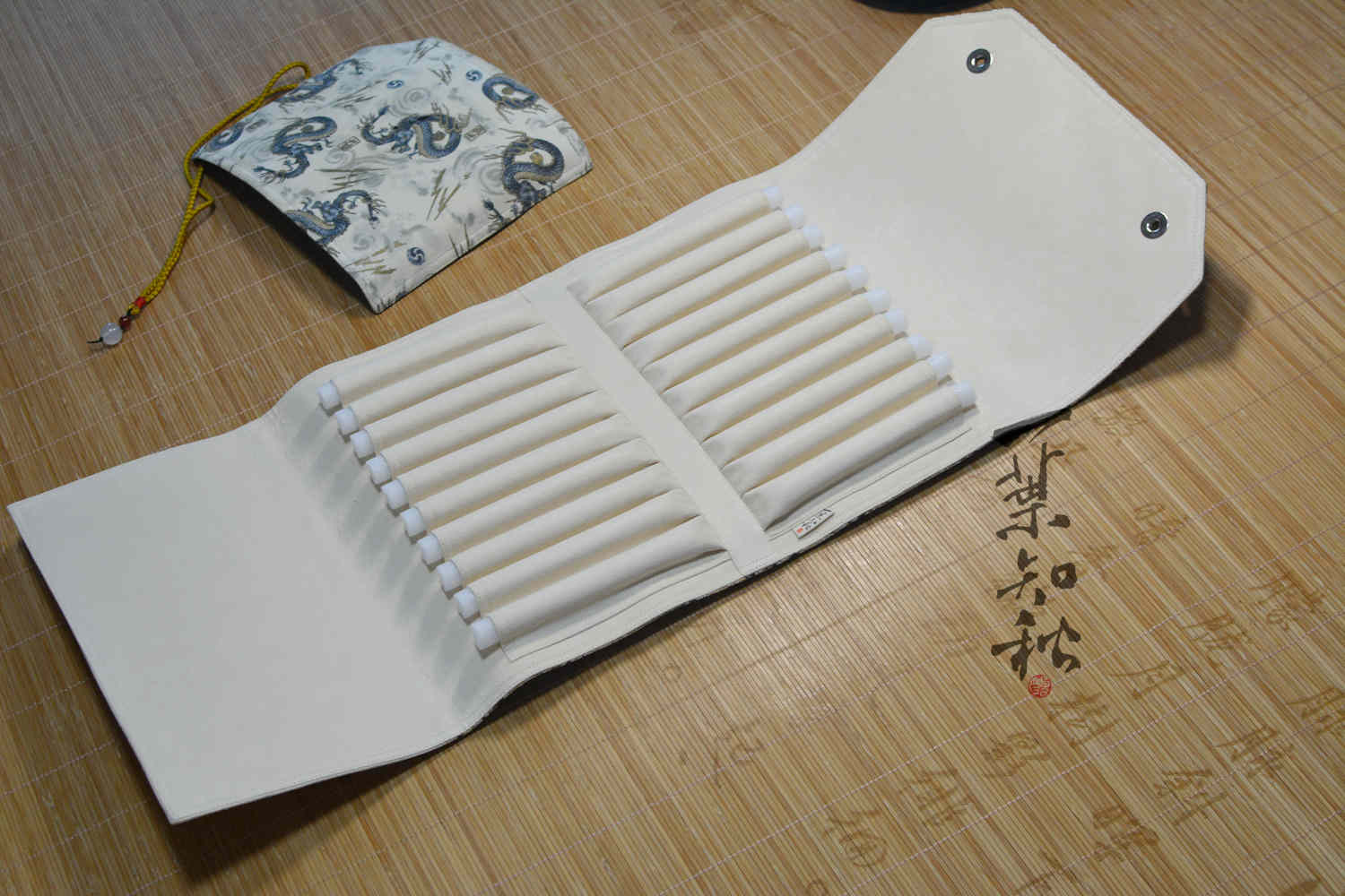 包邮一叶知秋手作  新款8+810+10 大容量便携钢笔收纳笔包笔袋