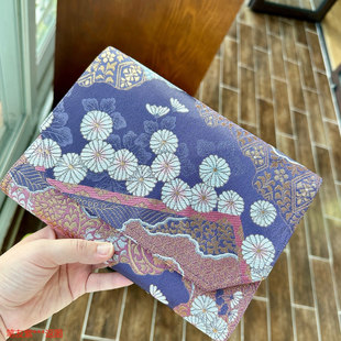 知秋家 量制款一叶知秋手作 高档半包围磁扣包钢笔签字笔收纳包