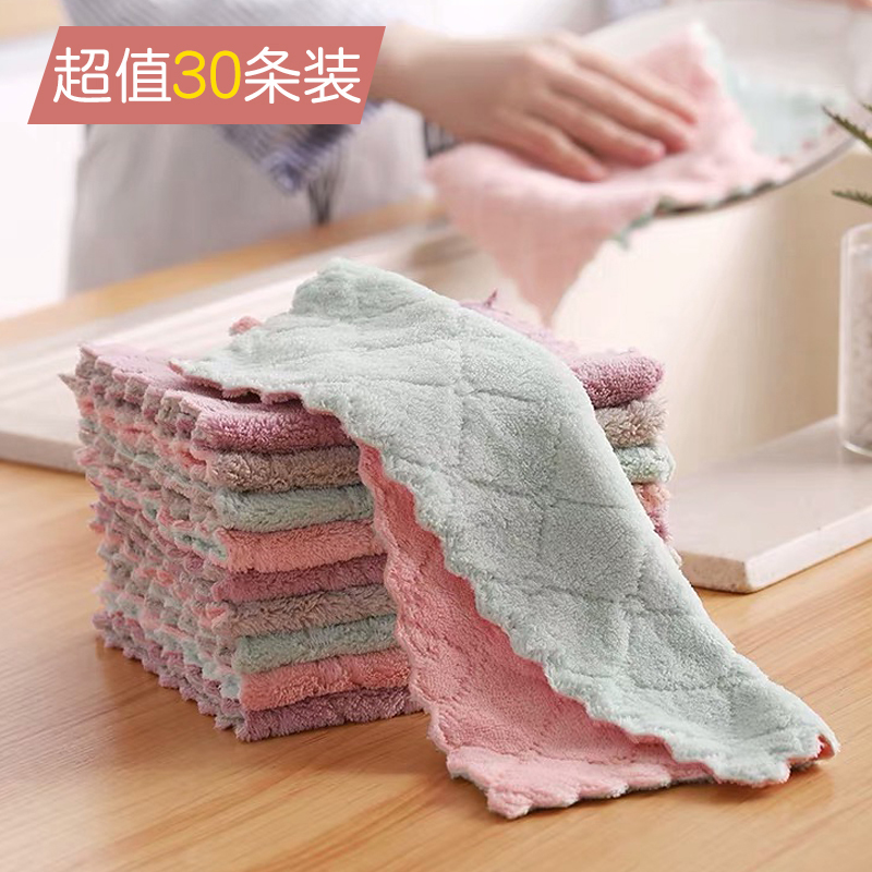 抹台布厨房用小抹布打扫搞卫生专用毛巾擦灶台洗碗帕不沾油洁布