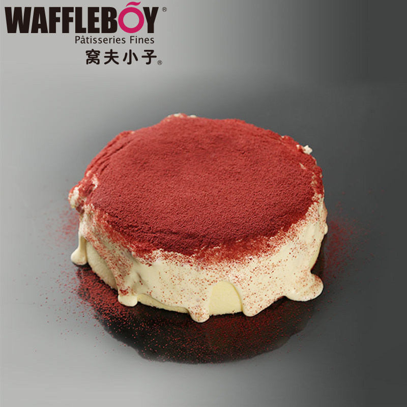 窝夫小子红丝绒奶盖流心半熟芝士蛋糕同城配送生日蛋糕女生高级感