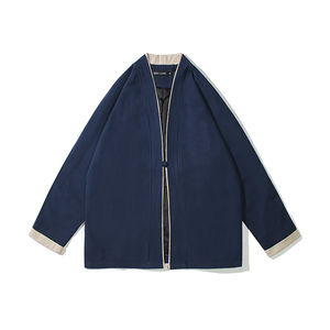 新中式风唐装男士秋古装汉服民族风茶禅服开衫外套 JK602 P90图片