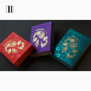 培根扑克牌 Paisley Royals 佩斯利皇家 花切进口收藏魔术标记牌