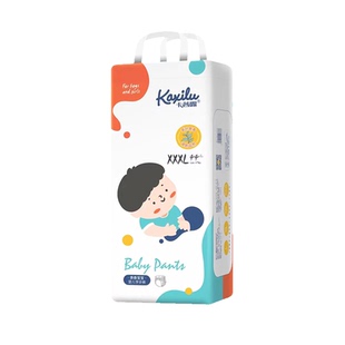 超薄瞬吸成长裤 婴儿拉拉裤 卡茜露XXXL码 柔软透气尿不湿 活动款