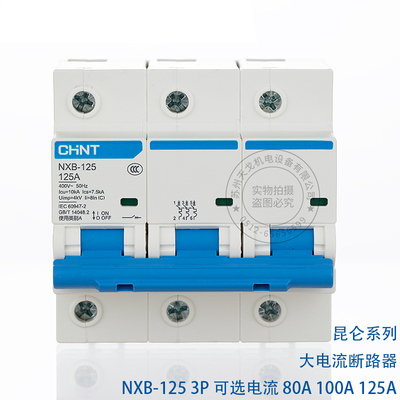 正泰大功率断路器3P100A125A
