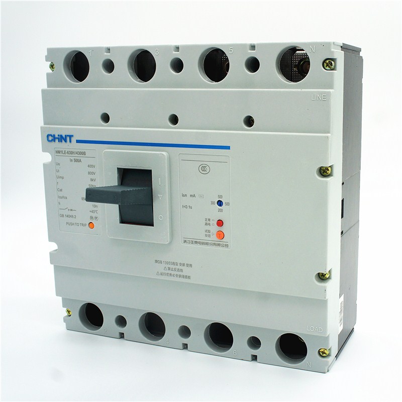 正泰断路器 漏电开关NM1LE-630H/4300 630A 工厂总开关500A