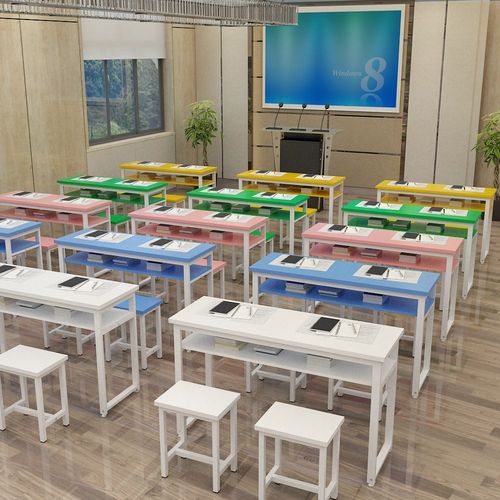 学校课桌椅中小学生单双人学习桌