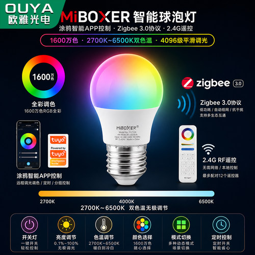 智能球泡氛围灯GU10无线APP调光