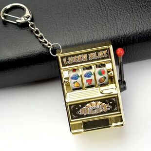 无聊了抽个奖 迷你摇奖机挂件钥匙扣创意礼物网红解压玩具老虎机