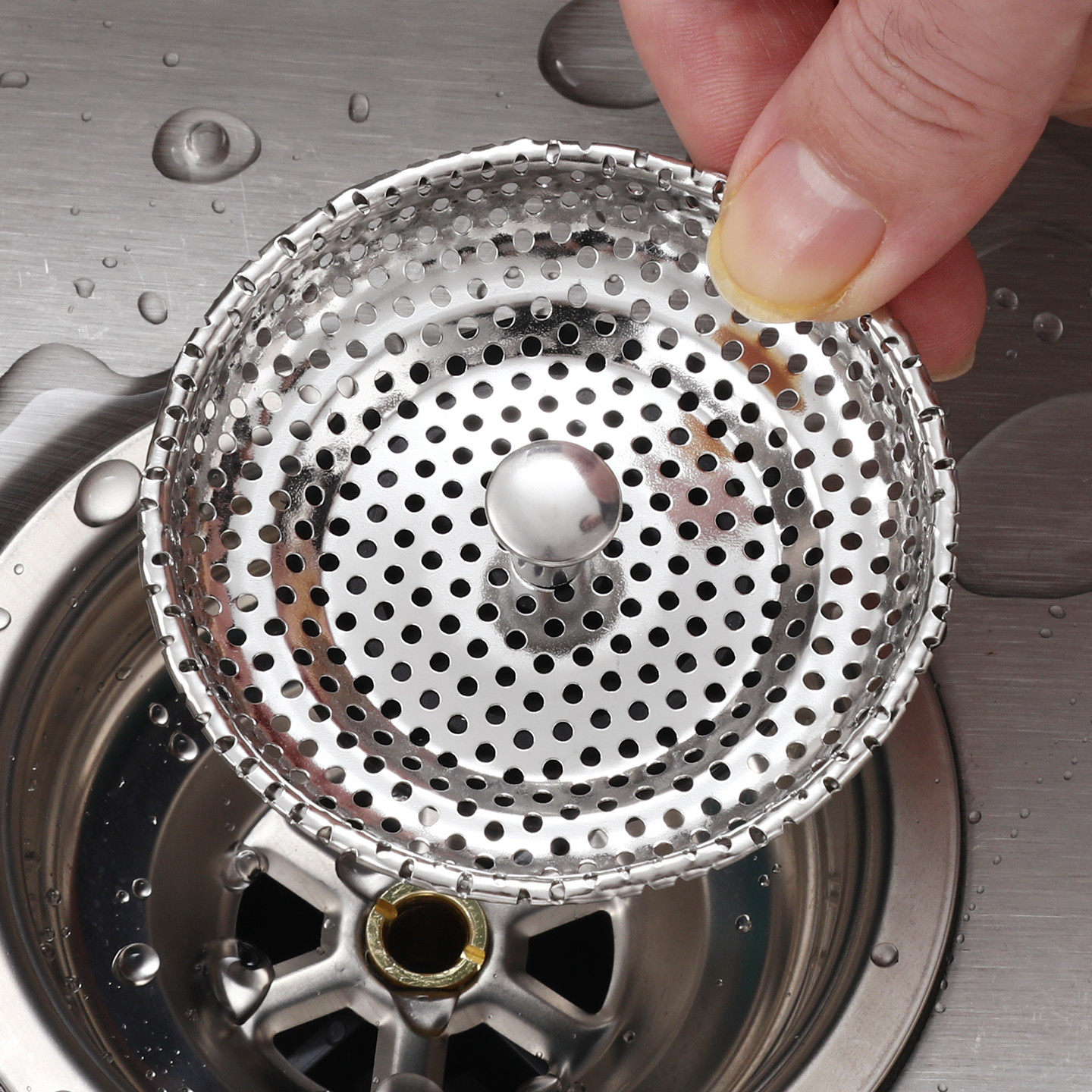 老式水池通用过滤器厨房洗菜盆下水道过滤网不锈钢水槽储水过滤器