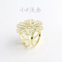 (1) светло -золотой xiao# 3 кольцо цветочная шелковая шарф шарф