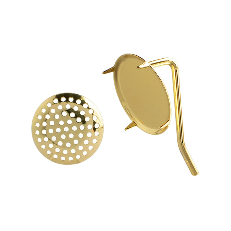 串珠绑线马尾小叉diy头饰配件铜