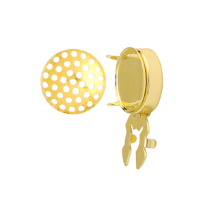 网爪纽扣袖 饰diy配件2套铜电镀手工手作穿串珠胸饰领饰材料 扣盖装