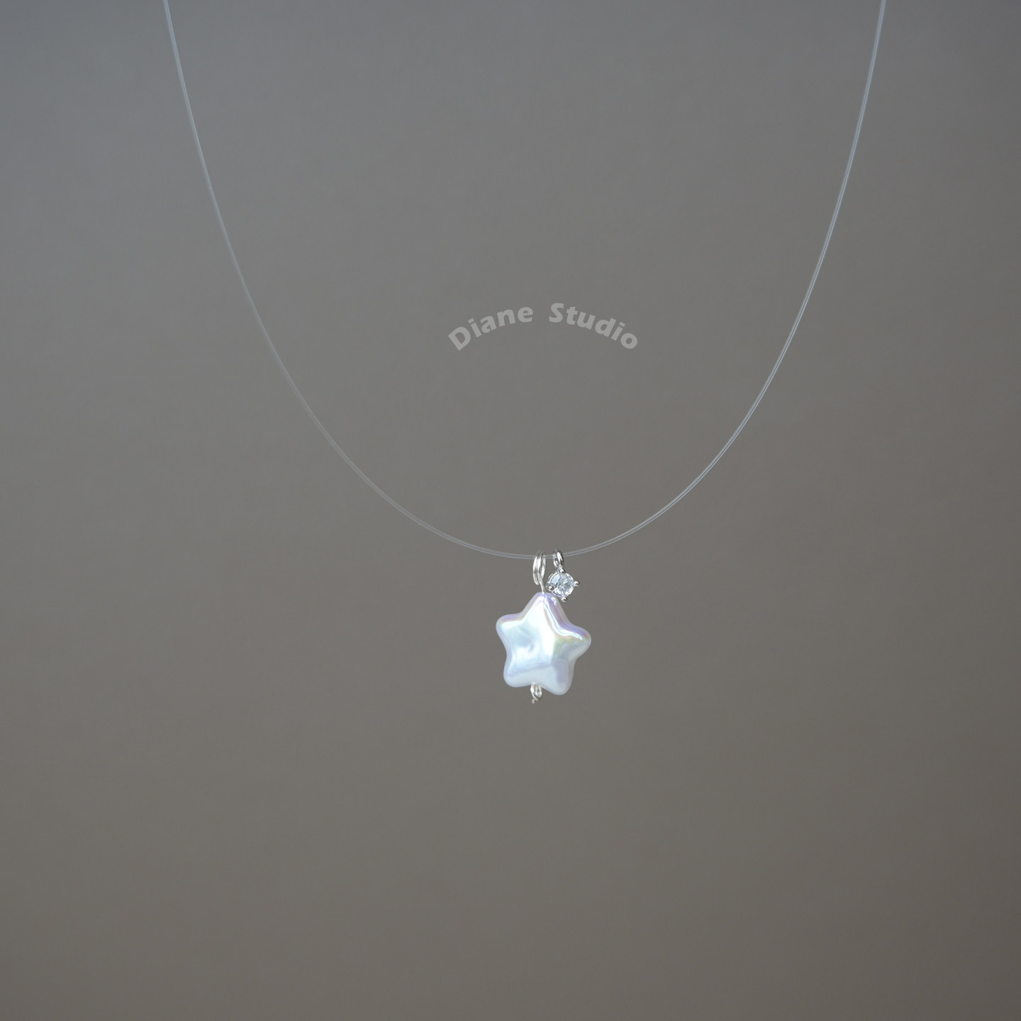 巴洛克星星鱼线项链女小众设计感