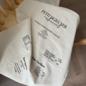 ins风素色英文字母拍照背景布餐巾餐布美食摆拍垫布装 饰布艺