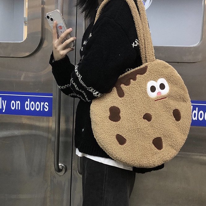 曲奇饼干单肩包挎包表情包