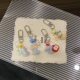 韩ins可爱小动物Q版 挂件小黄鸭苹果考拉耳机盒挂件迷你植绒钥匙扣