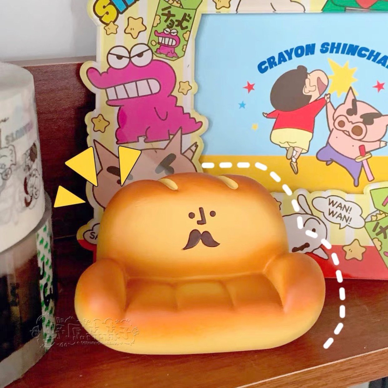 可爱面包沙发摆件造型玩具娃娃沙发治愈日系手办中控车饰仿真装饰