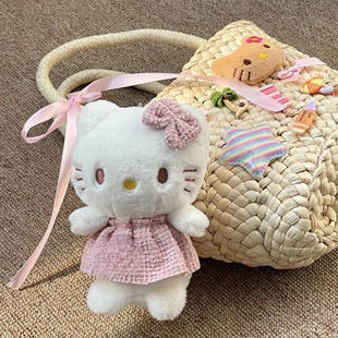 ins风可爱粉裙子KT挂件包包挂饰公仔玩偶女生礼物少女心钥匙扣