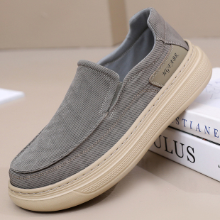 26年老北京透气厚底男单鞋 宽脚圆头潮流防滑减震休闲百搭爸爸鞋