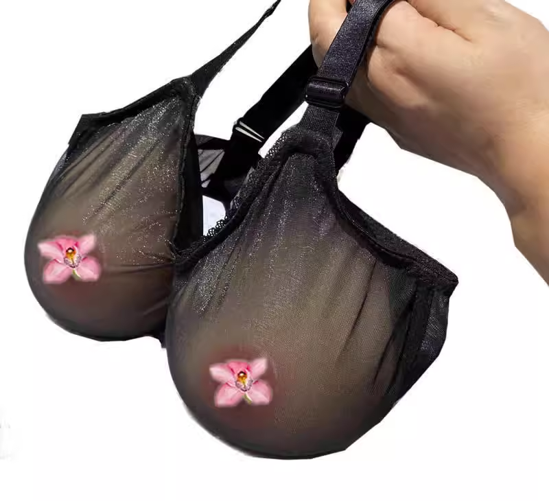 一件文胸的价格 CD变装男式男人的文胸   假乳房伪娘9008