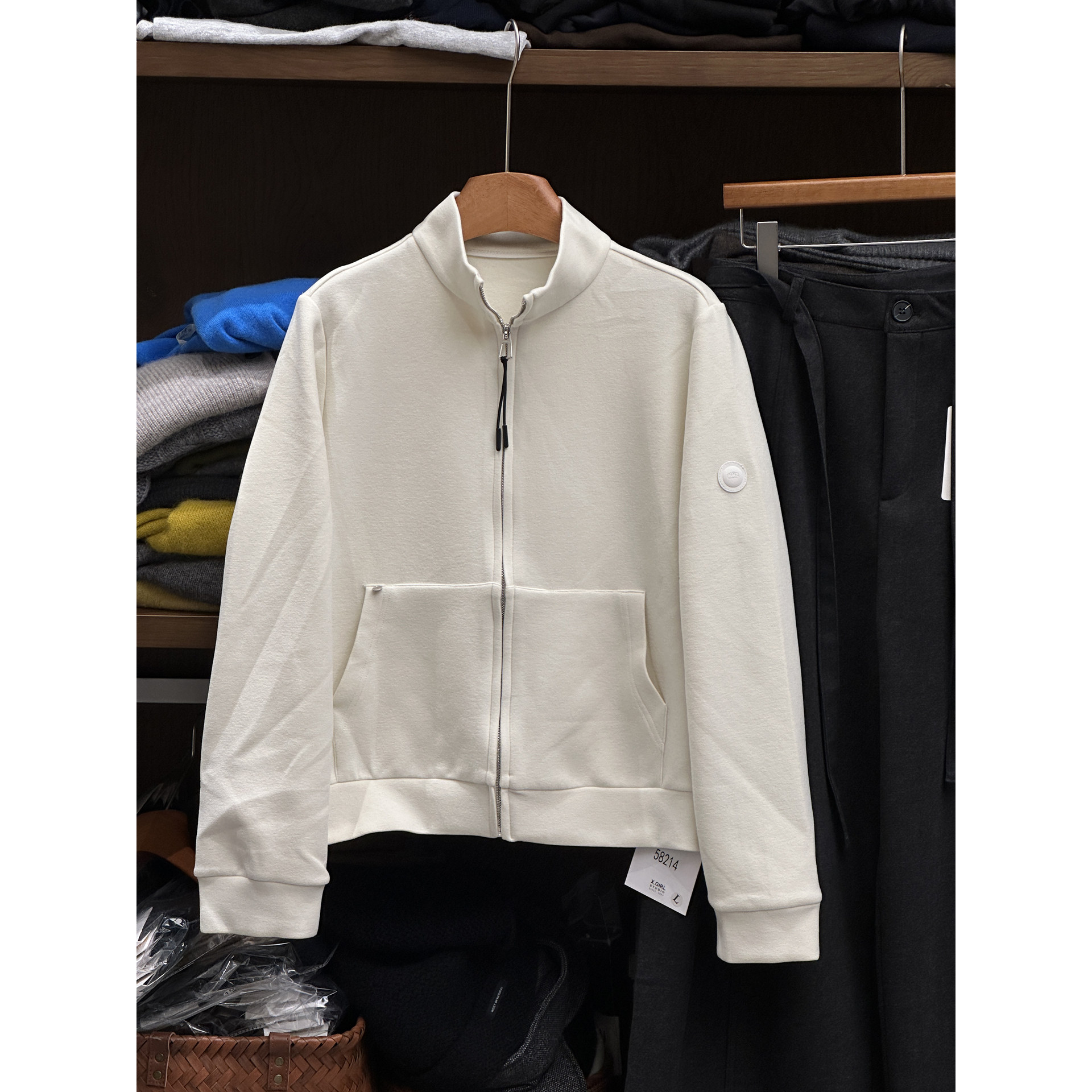 【德绒简约卫衣】立领袋鼠口袋拉链开衫外套女休闲显瘦上衣秋冬潮