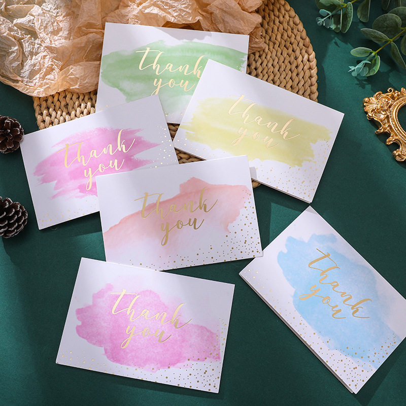 韩国创意thank you感谢贺卡简约ins风商务感恩生日祝福留言小卡片