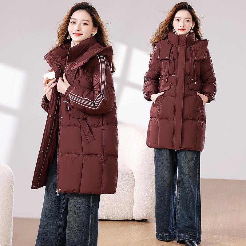 中长款羽绒棉服休闲宽松羽绒棉