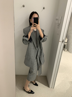 RECTO韩国正品代购   女春夏季长袖西装半身裙