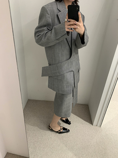 RECTO韩国正品代购   女春夏季长袖西装外套