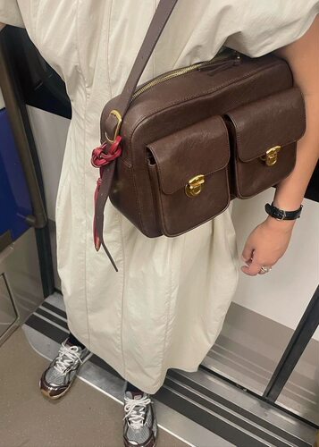 方形包包设计感皮包拉链大容量