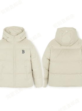 Ni妮韩国直邮25新款满印老花B满标短款鸭绒保暖羽绒服3ADJM0856