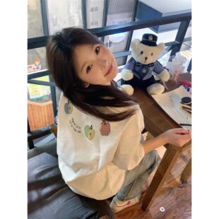 高街情侣宽松半袖 纯棉短袖 设计感小众美式 爆款 体恤ins潮 t恤女夏季