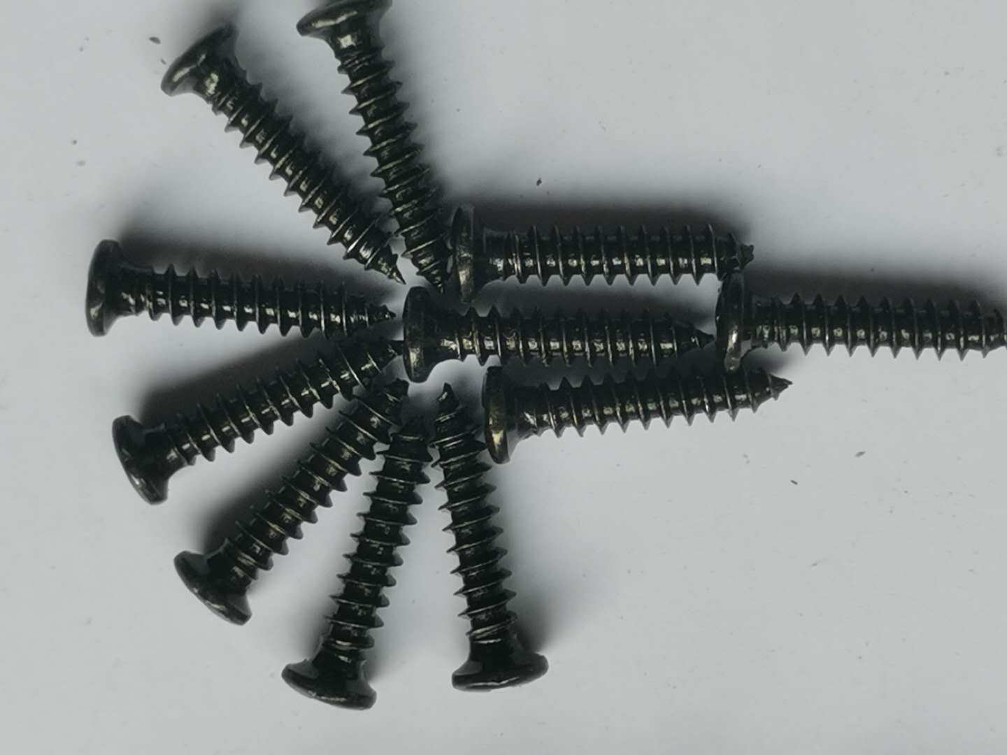 发光字圆头黑自攻螺丝不锈钢字 无边字背板pvc固定螺丝黑边带专用