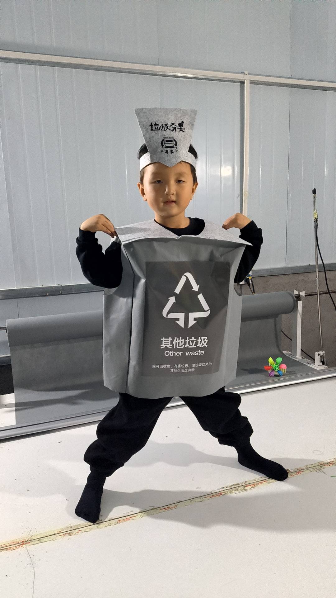 儿童垃圾分类演出服装成人亲子亲子走秀环保垃圾桶表演舞蹈卡通服