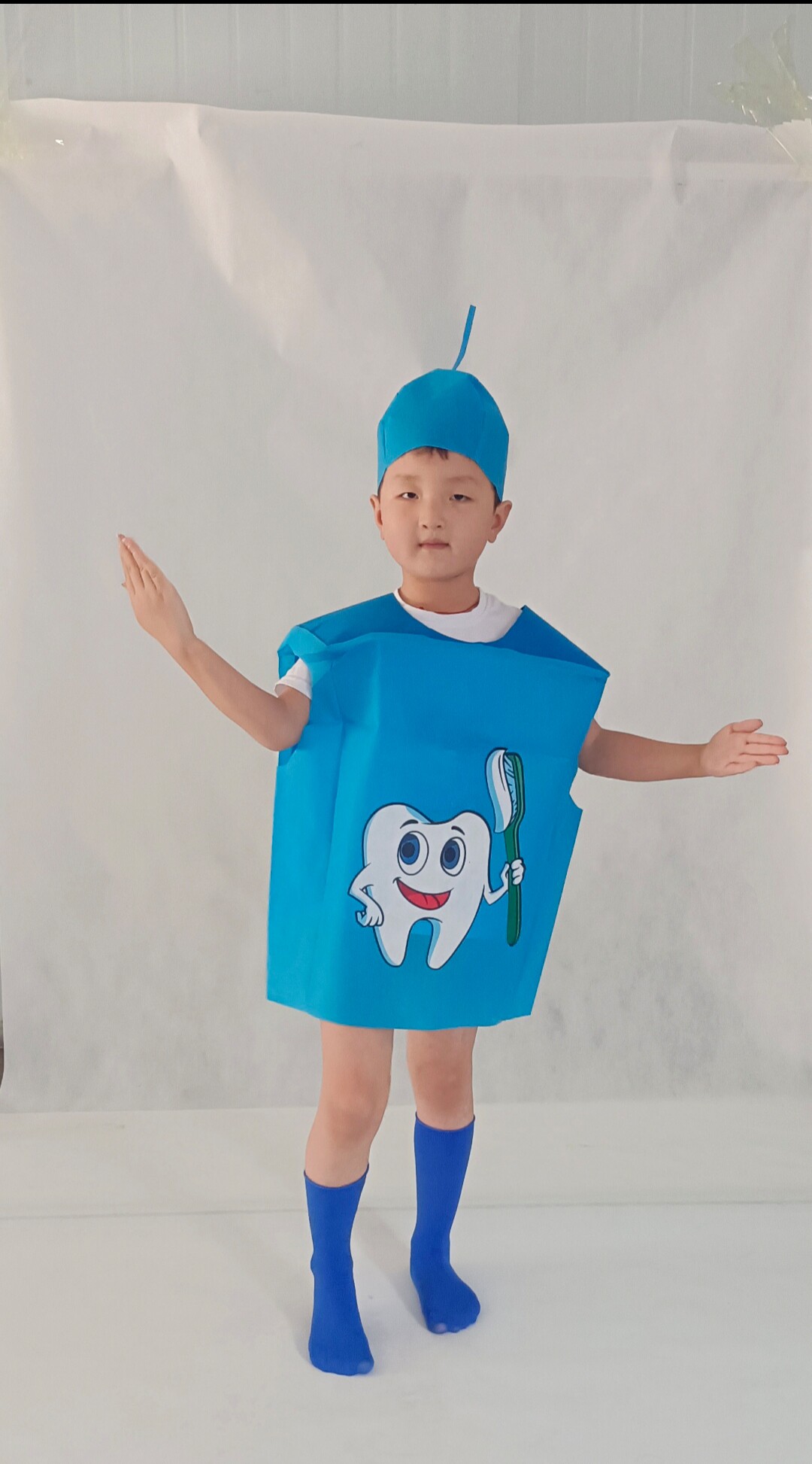 儿童牙细菌大作战演出服装幼儿园牙齿蛀牙牙刷牙虫病毒病表演衣服