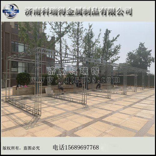 厂家生产钢铁桁架背景喷绘热镀锌方管25行架户外室内展示绗架20