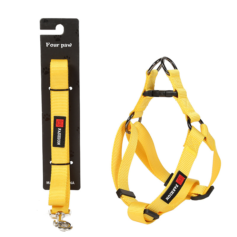 尼龙宠物胸背带套装可调节狗狗牵引绳遛狗绳子 宠物用品