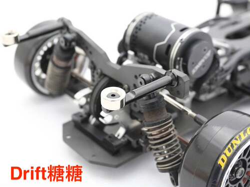 ART2418 RCART 1/10 RC漂移车用金属隐形后车壳柱短款带磁铁 黑色