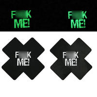 Sexy, breathable, luminous chest sticker, printed, disposable cross cat lip, anti-protrusion, anti-exposure, waterproof thumbnail 2